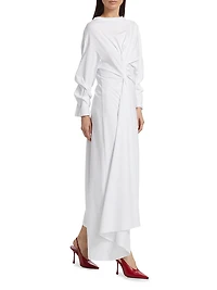 Knotted Jersey T-Shirt Dress