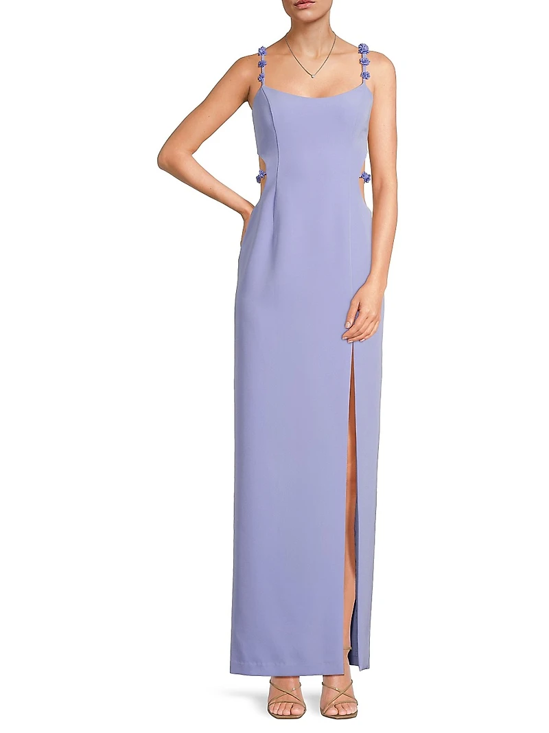 Emma Crêpe Maxi Dress