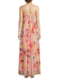 Brooke Strapless Chiffon Maxi Dress