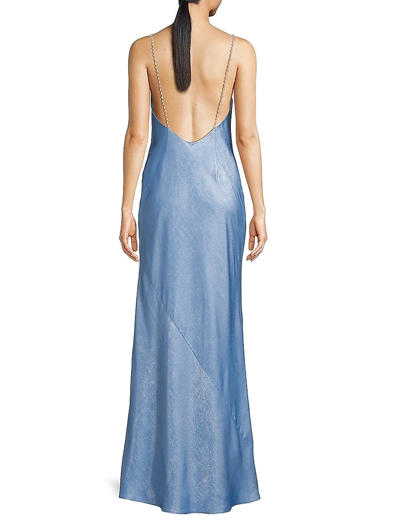Lola Foiled A-Line Gown