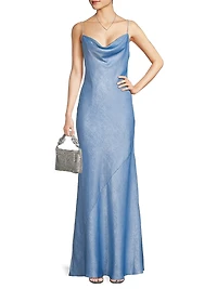 Lola Foiled A-Line Gown