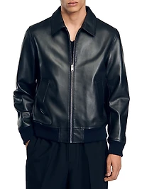 Plain Leather Jacket