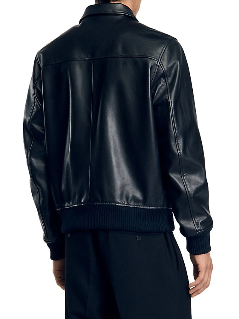 Plain Leather Jacket