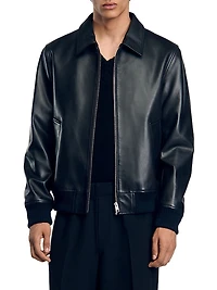 Plain Leather Jacket