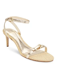 Aurora 75MM Metallic Leather Sandals