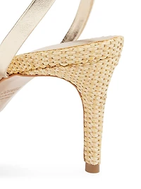 Aurora 75MM Metallic Leather Sandals