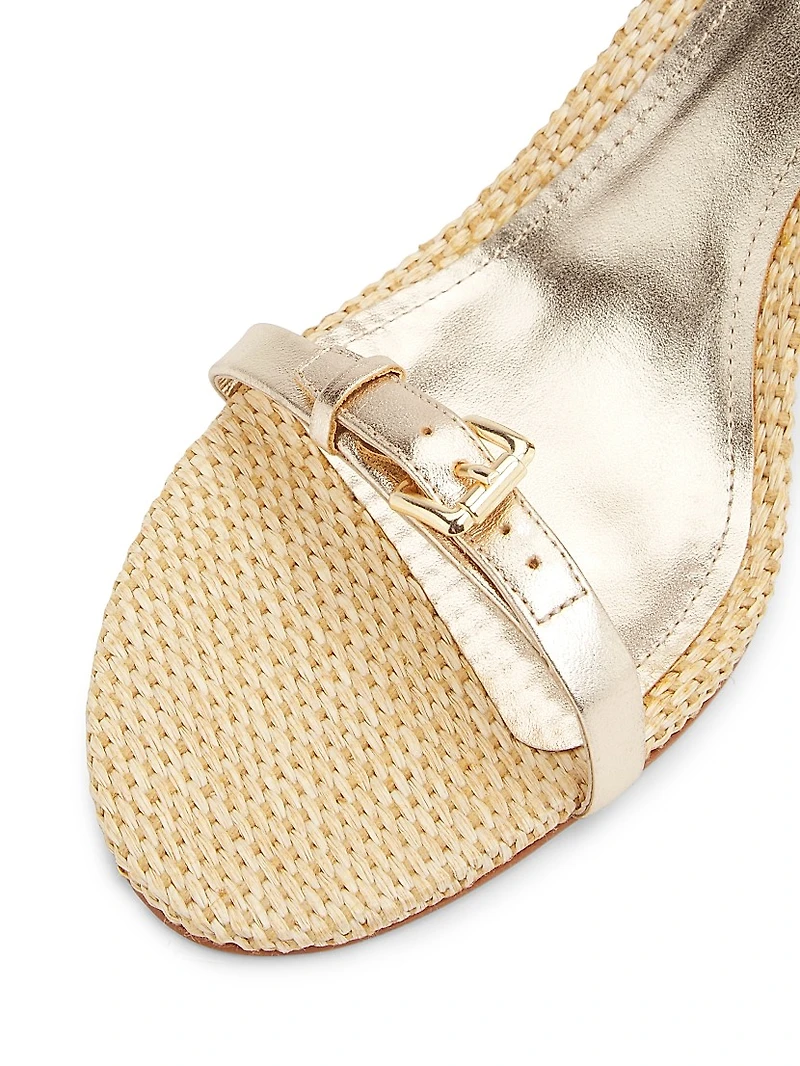 Aurora 75MM Metallic Leather Sandals