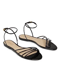 Inez Strappy Patent Leather Sandals