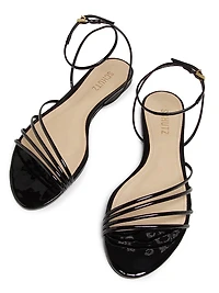 Inez Strappy Patent Leather Sandals