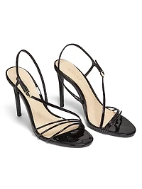 Inez 100MM Patent Leather Sandals
