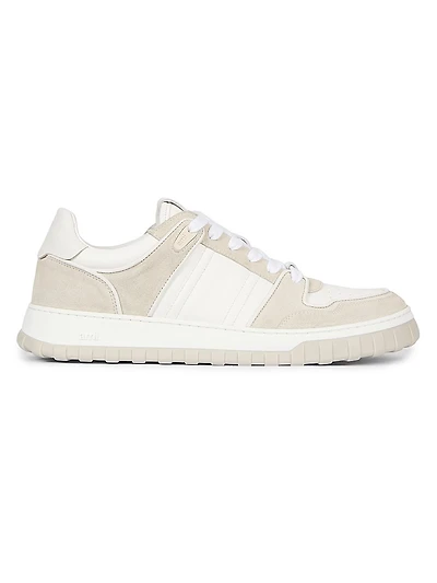 Leather Mid-Top Sneakers