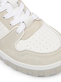 Leather Mid-Top Sneakers