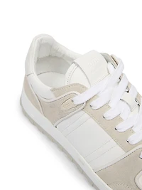 Leather Mid-Top Sneakers