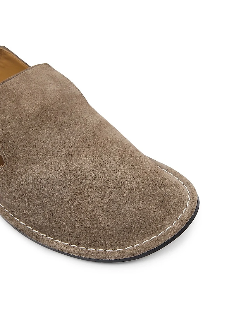 Midi Leather Slippers