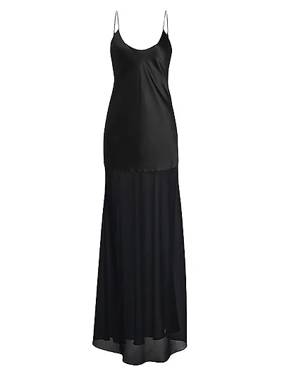 Vienna Satin Maxi Dress