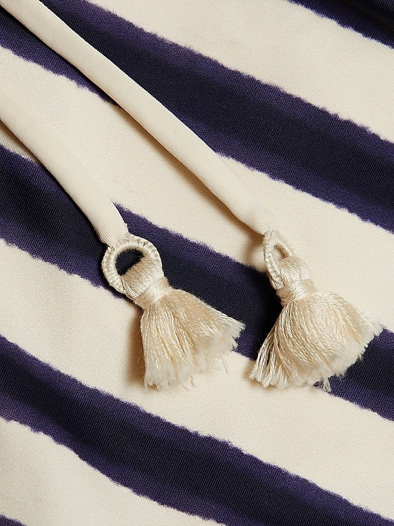 Entorche Del Mar Striped Side-Tie Bikini Bottom