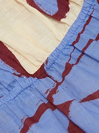 Harbor Hues Off-the-Shoulder Midi-Dress