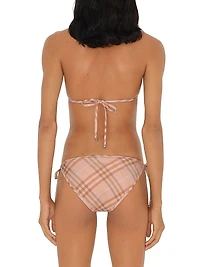 Check Triangle Bikini Top