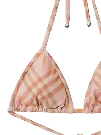 Check Triangle Bikini Top