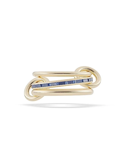 Pyrus 18K Yellow Gold & Gemstone Triple-Band Ring