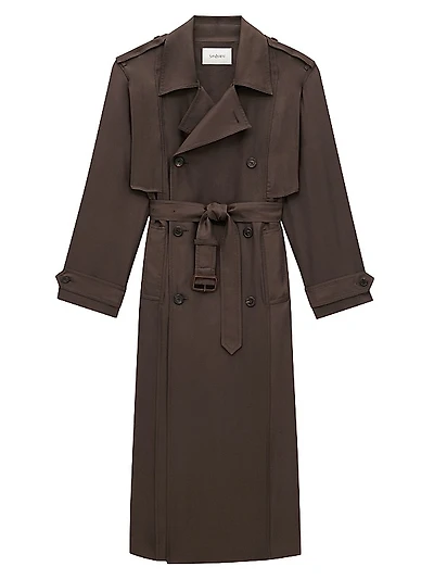 Trench Coat in Silk