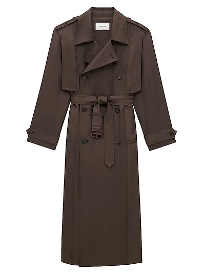 Trench Coat in Silk