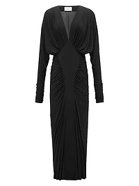 Ruched Dress in Stretch Jersey