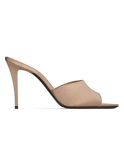 Romy Mules Satin Crepe