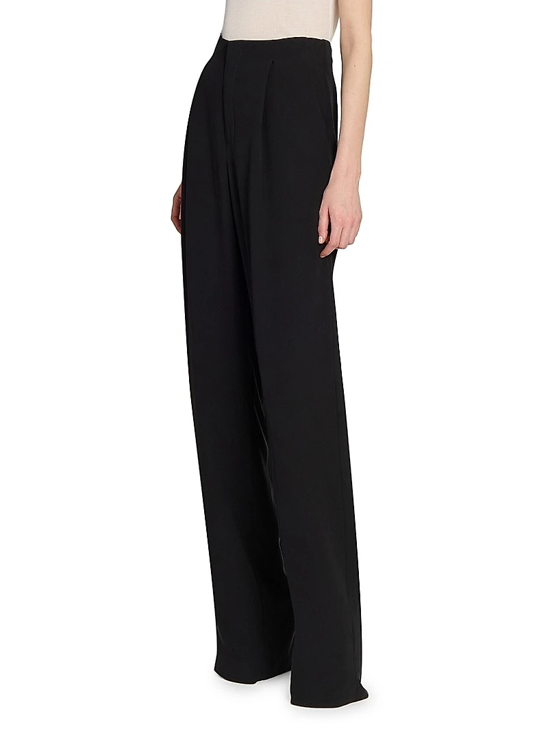 Tuxedo Pants in Grain De Poudre