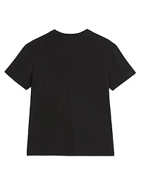Cotton T-Shirt with VLogo Patch