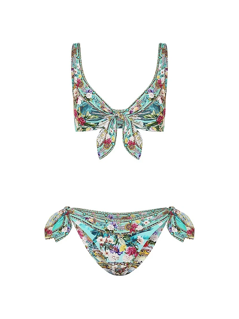 Floral Reversible Tie Bikini