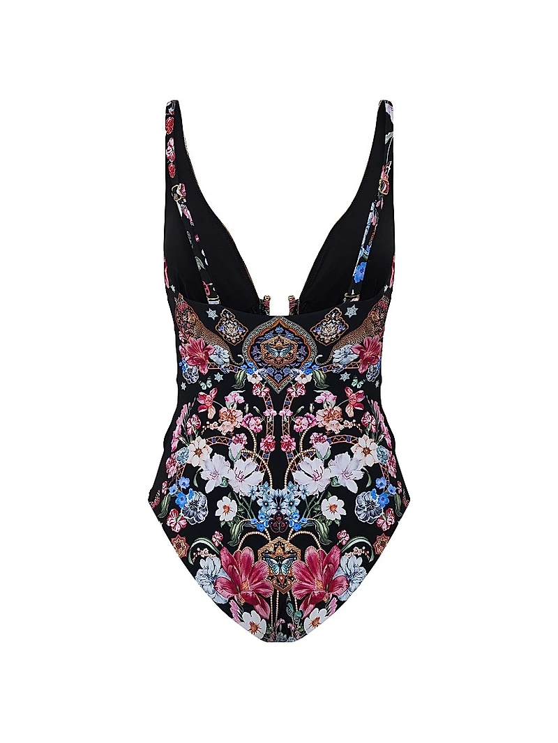 U-Ring Underwire One-Piece Swimsuit