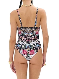 U-Ring Underwire One-Piece Swimsuit