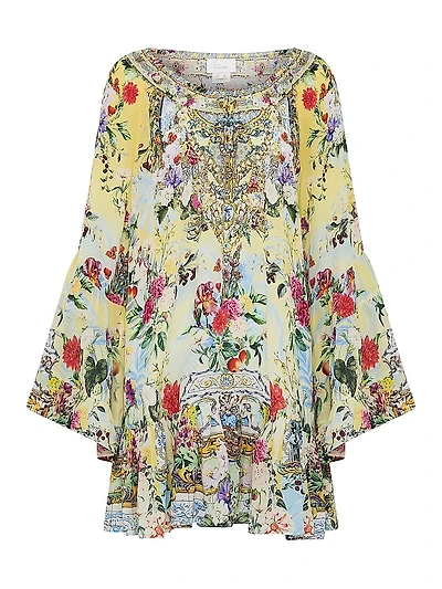 Silk A-Line Minidress