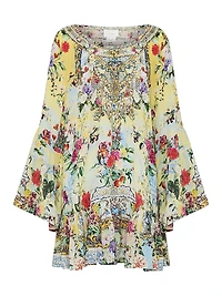 Silk A-Line Minidress