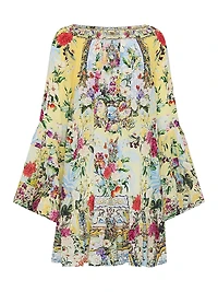 Silk A-Line Minidress