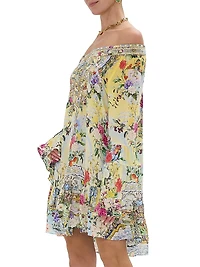 Silk A-Line Minidress