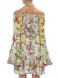 Silk A-Line Minidress