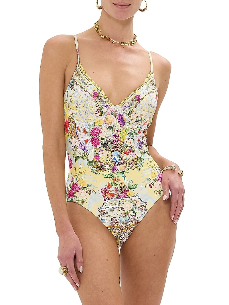 Floral One-Piece Swimsuit
