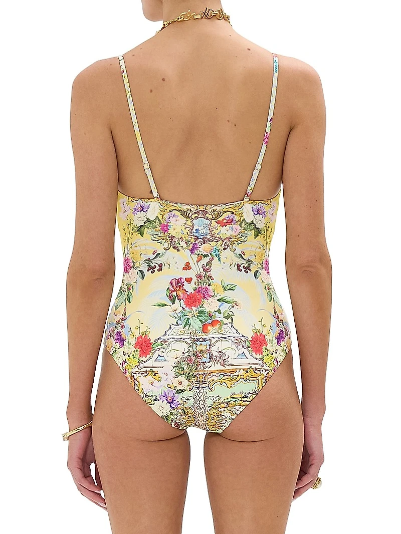 Floral One-Piece Swimsuit