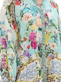 Tiered Linen Minidress