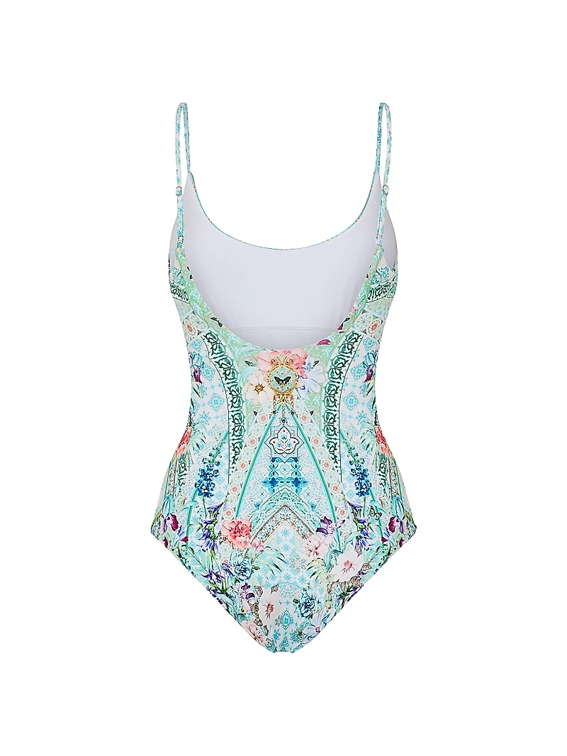 Scoopneck One-Piece Swimsuit