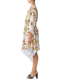Silk Knee Length Kaftan