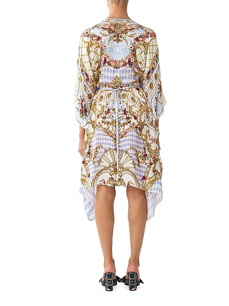 Silk Knee Length Kaftan