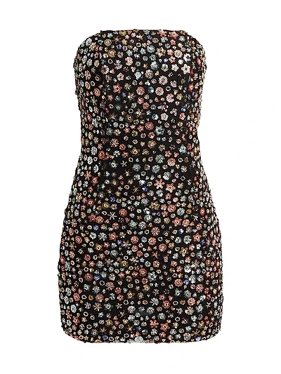Khai Sequined Strapless Minidress
