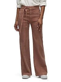 Tie-Waist Pintucked Trouser Pants