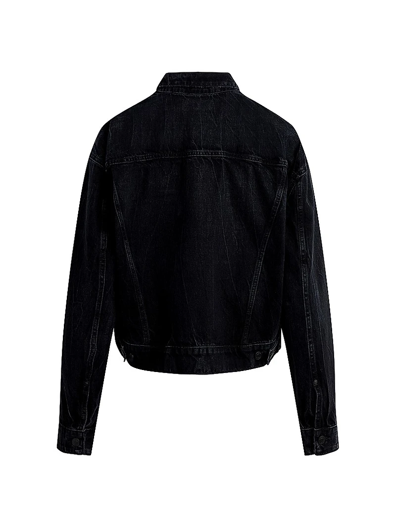 Brea Swing Denim Trucker Jacket