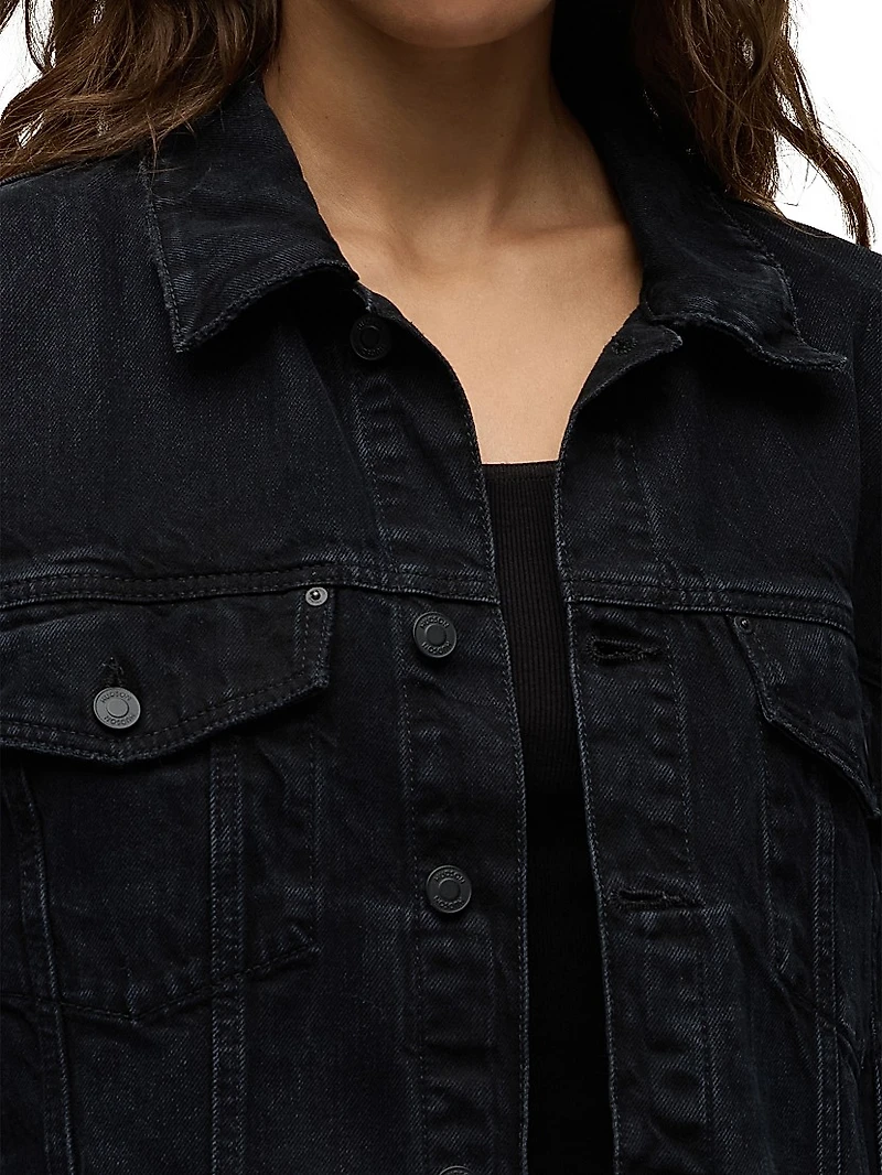 Brea Swing Denim Trucker Jacket
