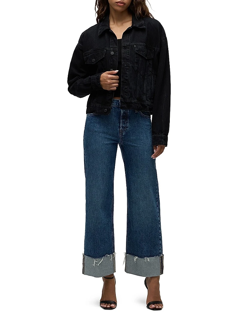 Brea Swing Denim Trucker Jacket