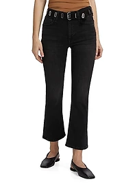 Epic Peyton Mid-Rise Ankle Boot-Cut Jeans